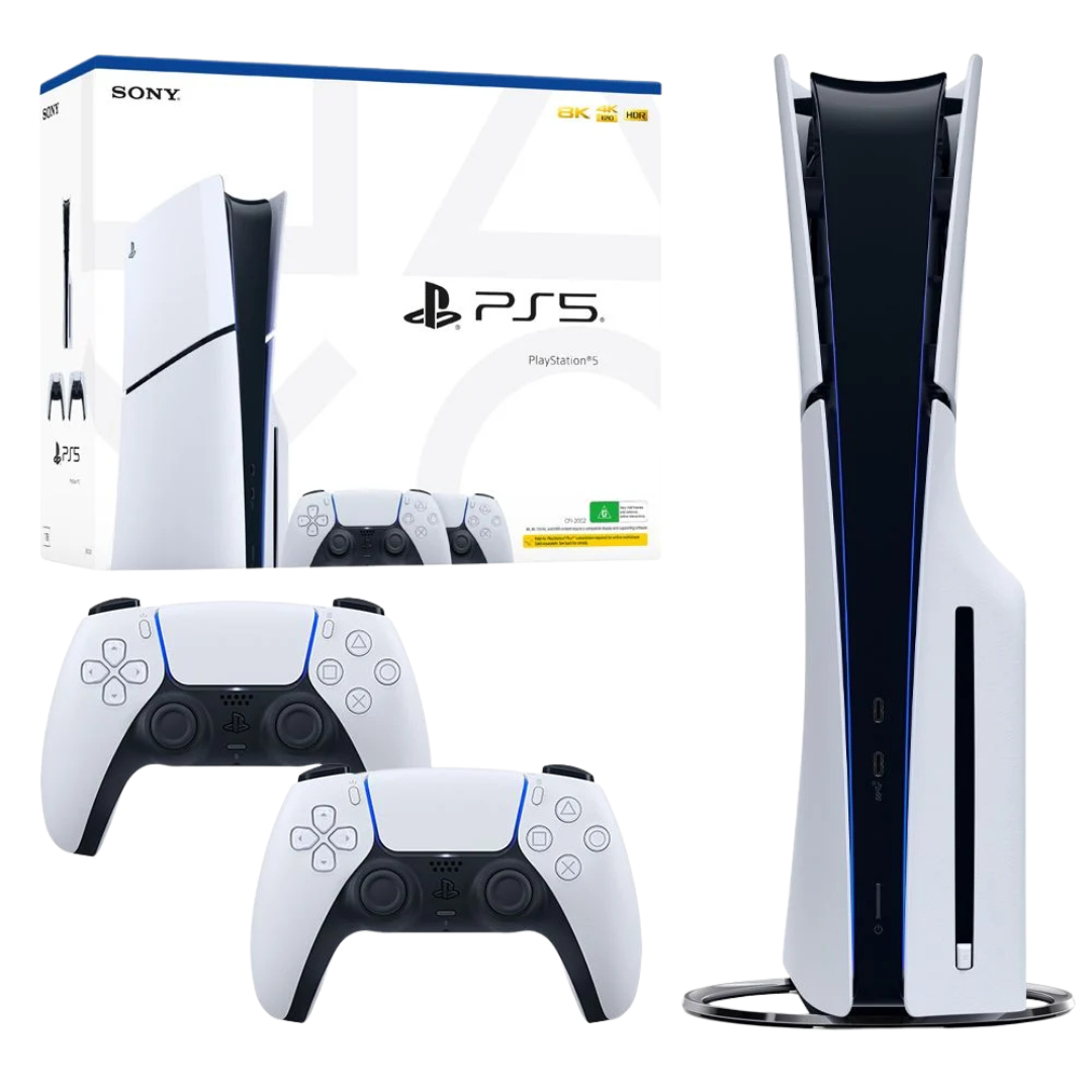 کنسول بازی سونی مدل 5 اسلیم دیسک خور اروپا CFI-2116PlayStation 5 Slim Disk Edition - CFI-2116 EU به همراه دسته اضافه